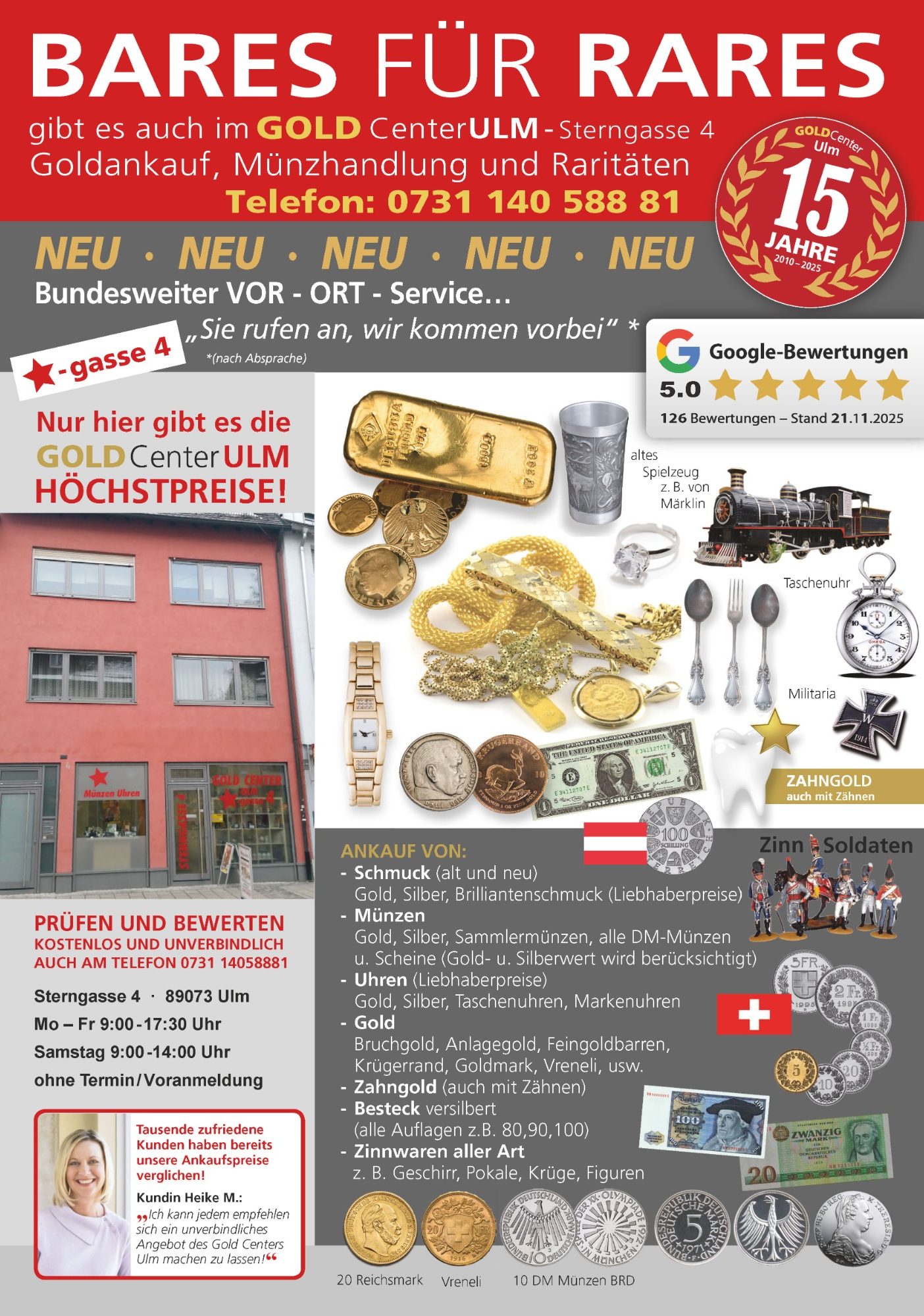 Goldankauf Gold Center Ulm